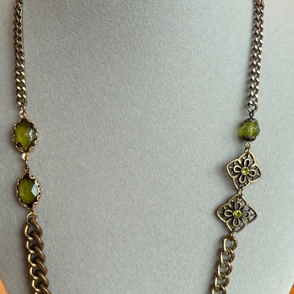 ROBERT ROSE Green Locket Necklace - Picture 4 of 6